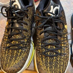 Nike KD Athletic Shoes - Black and Gold